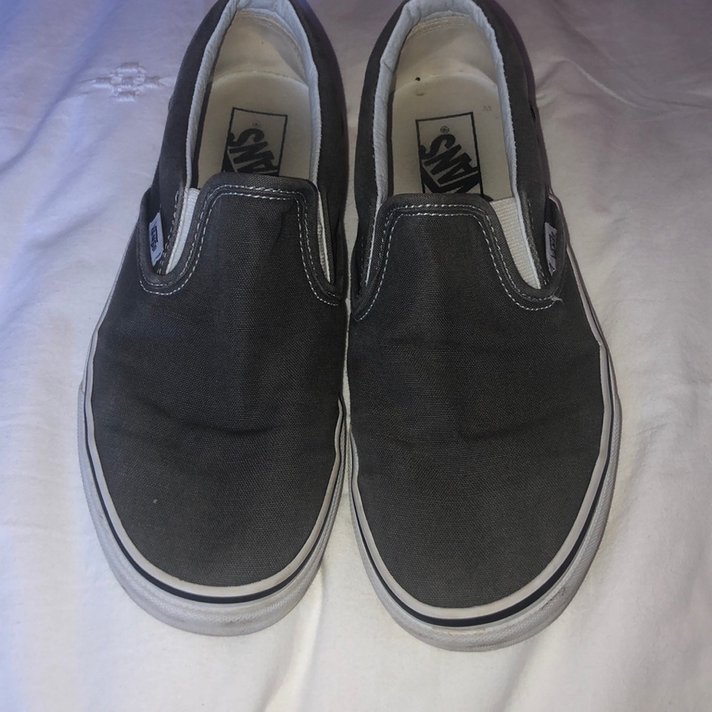 Grey slip on vans!